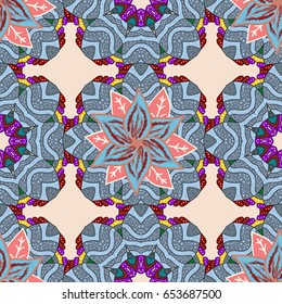 Science and technology design book layout. Modern vector template for brochure leaflet flyer cover catalog magazine or annual report. Colored layout on a light background. Presentation with mandala.