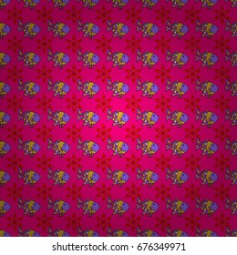 Science and technology design book layout. Colored layout on pink background. Presentation with mandala. Modern vector template for brochure leaflet flyer cover catalog magazine or annual report.
