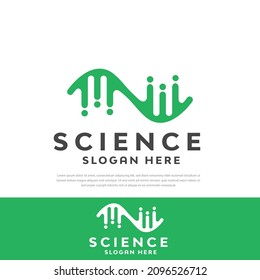 Science technology DNA design logo Templates, symbols, icons, design illustrations