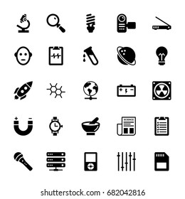 Science and Technology Glyph Vector Icons 14