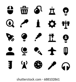 Science and Technology Glyph Vector Icons 1