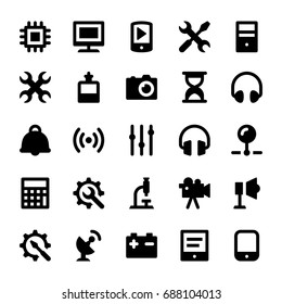 Science and Technology Glyph Vector Icons 8