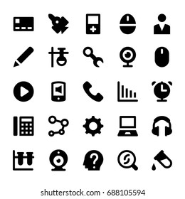 Science and Technology Glyph Vector Icons 5