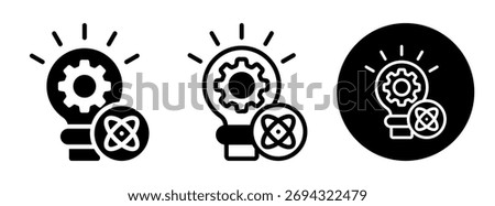 Science And Technology Icon Collection Glyph and Mixed Vector Illustration