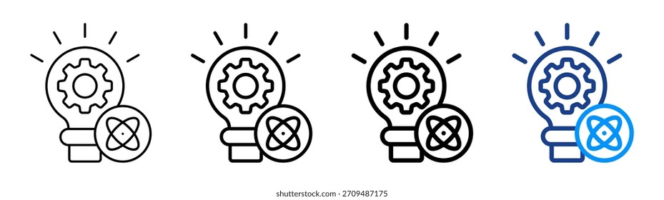 Science And Technology Icon Different Outline Collection Set