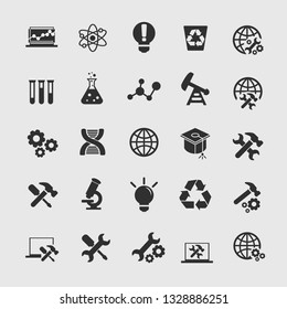 Science and technology icons set.