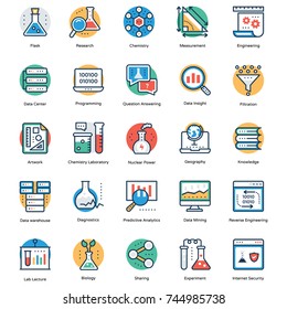 
Science and Technology Icons Set Collection
