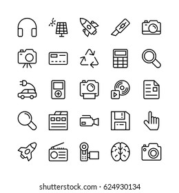 
Science and Technology Line Vector Icons 1
