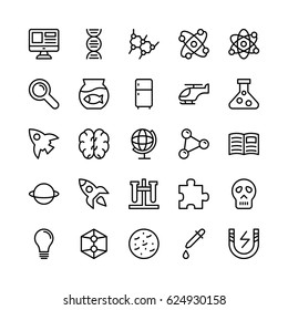 
Science and Technology Line Vector Icons 4
