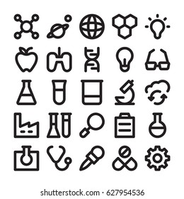 Science and Technology Line Vector Icons 3