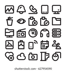Science and Technology Line Vector Icons 13