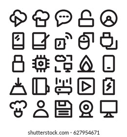 Science and Technology Line Vector Icons 10