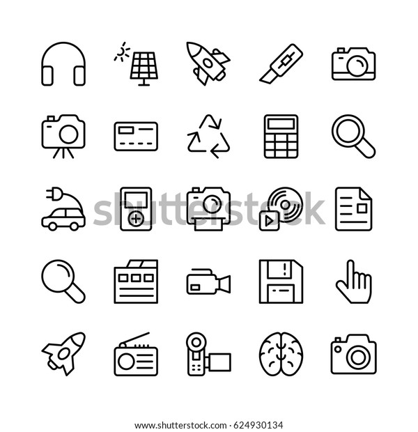 \
Science and\
Technology Line Vector Icons\
1\
