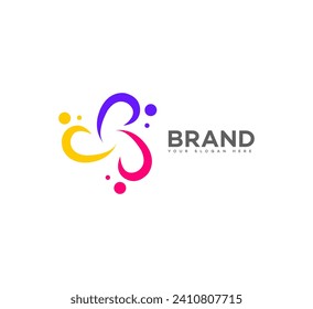 science technology logo Vector Template