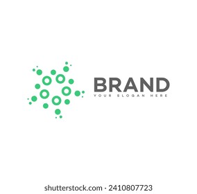 science technology logo Vector Template