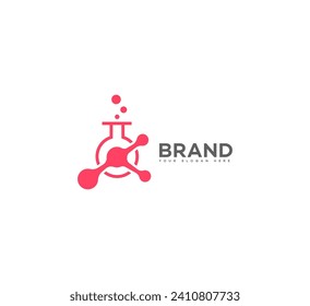 science technology logo Vector Template