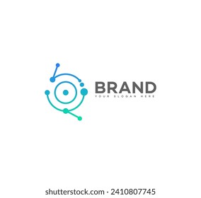 science technology logo Vector Template