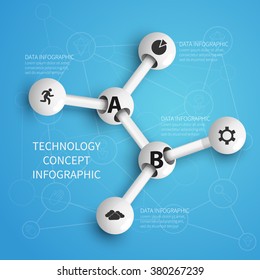 Science Technology and Medicine 3d vector structure diagram