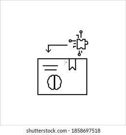 Science and Technology puzzle diploma, background white colour.