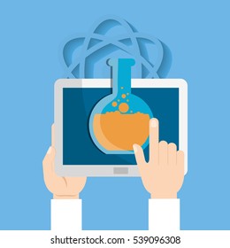 Science and technology research icon vector illustration graphic design