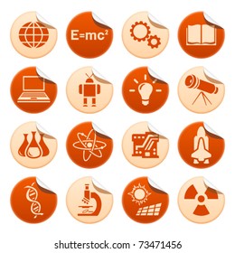 Science and technology stickers