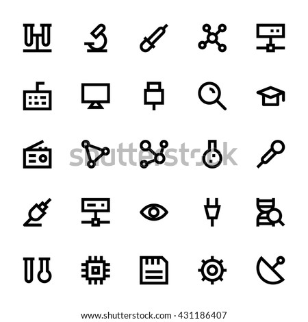 Science and Technology Vector Icons 1