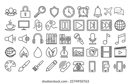Science and  Technology Vector Icons design 