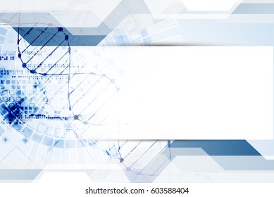 Science template, DNA molecules background. Vector illustration.