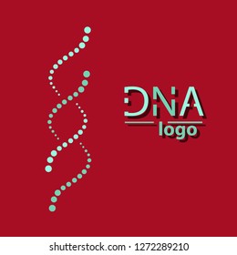 Science template, wallpaper or banner with a DNA molecules. Vector illustration.