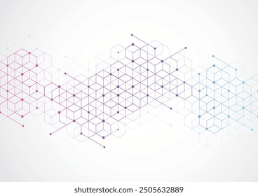 Science template, wallpaper or banner with a DNA molecules.
