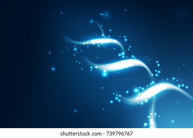 Science template for your design. DNA concept structure illustration