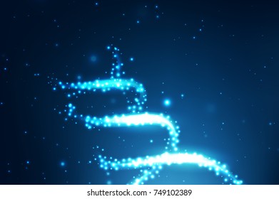 Science template for your design. DNA concept structure illustration.