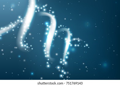 Science template for your design. DNA concept structure illustration