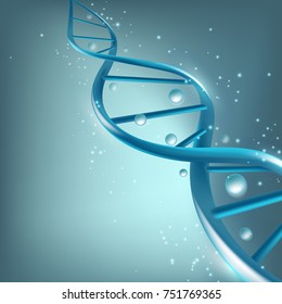 Science template for your design. DNA concept structure illustration