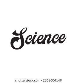 science text on white background.