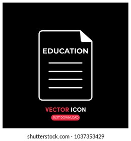 Science Text Page Vector Icon Illustration
