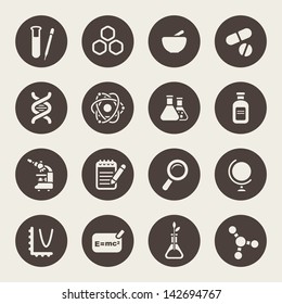 Science theme icons