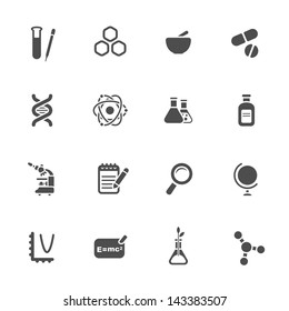 Science theme icons