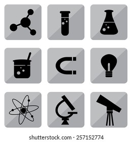 Science theme icons