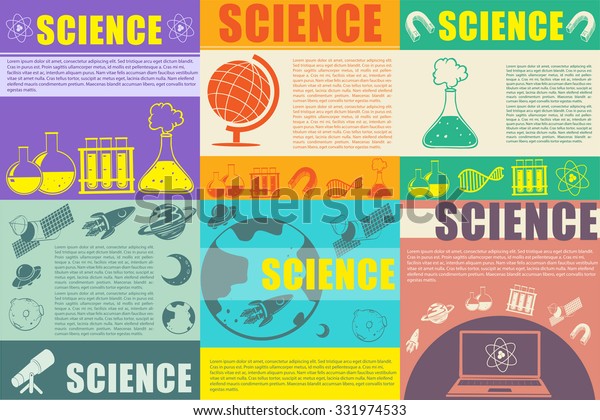 Science Theme Infographic Illustration Stock Vector (Royalty Free ...