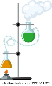 Science tools and equipments isolated illustration