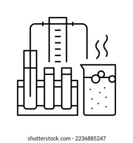 vector de icono de línea de juguetes de ciencia. signo de juguetes de ciencia. símbolo de contorno aislado ilustración negra