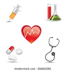 Science trendy icons 