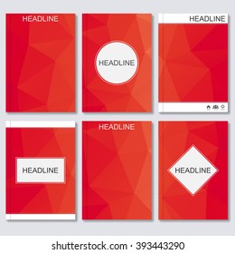Science vector background. Modern vector templates for brochure, flyer, cover magazine or report in A4 size. Abstract geometric background with triangles. Vector illustration