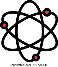icono de línea de color de vector de ciencia