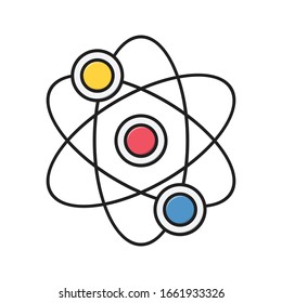 science vector flat color icon 