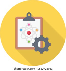 science vector flat color icon
