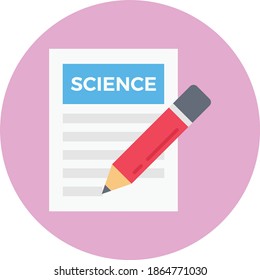 science vector flat color icon
