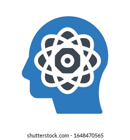 science vector glyph color icon 