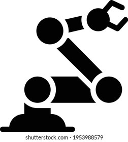 icono plano de glifo vector de ciencia
